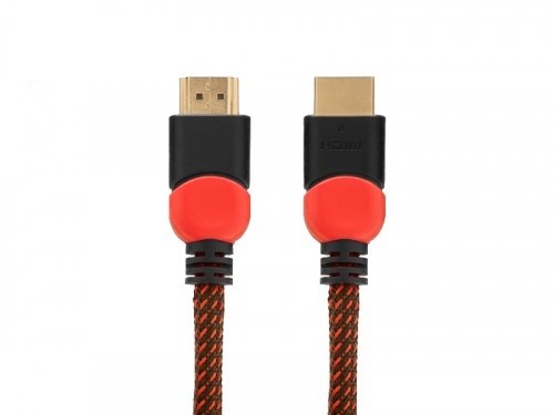 Kabel HDMI 2.0 dedykowany do PC czerwono-czarny 3 m, GCL-04